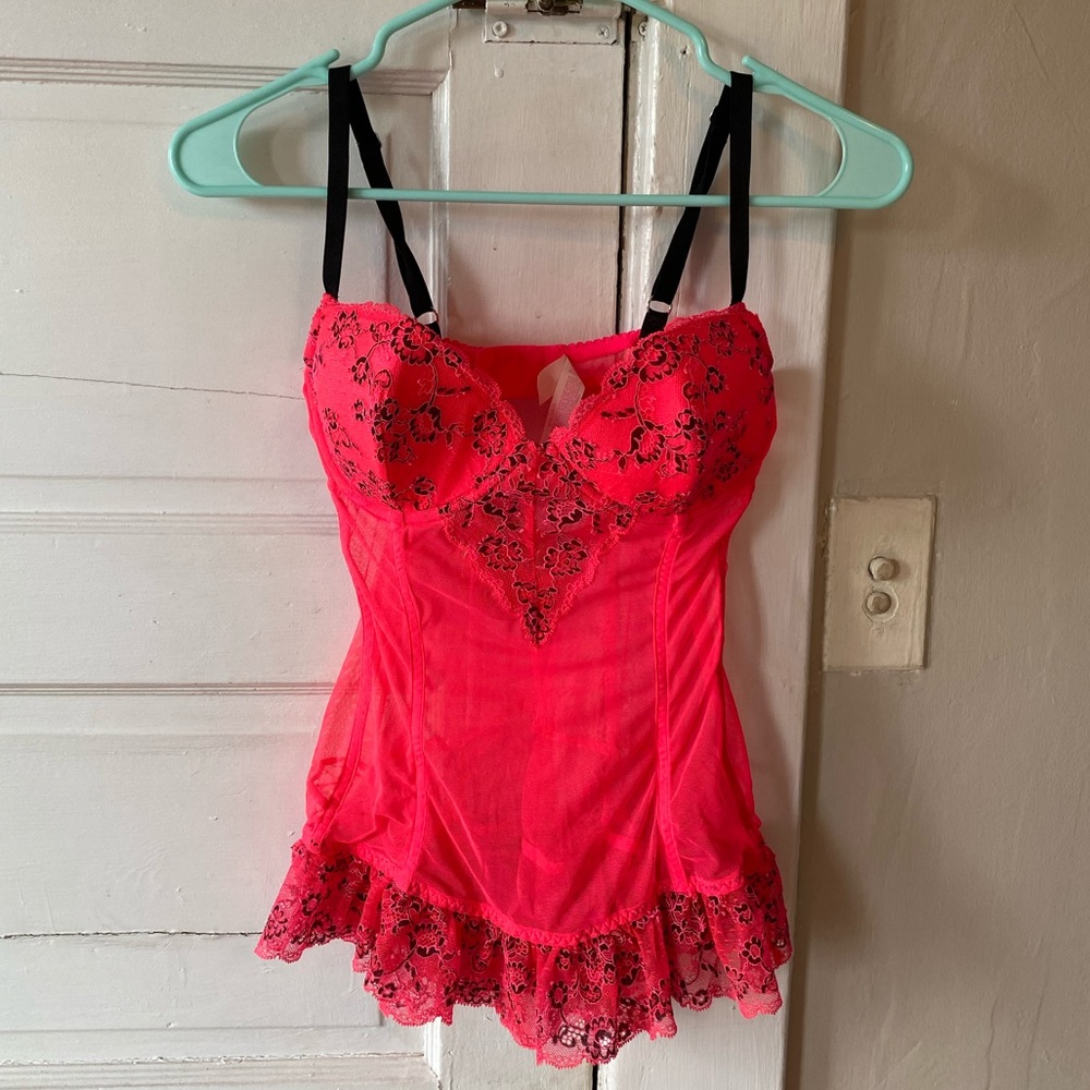 Victoria’s Secret Hot Pink Teddy - Picture 1 of 5
